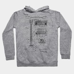 Electric Guitar shematics Hoodie